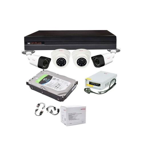 Cp plus 2MP Dome and Bullet HD CCTV Camera kit with 4 Channel DVR Accessories Combo price in hyderabad, telangana, nellore, vizag, bangalore