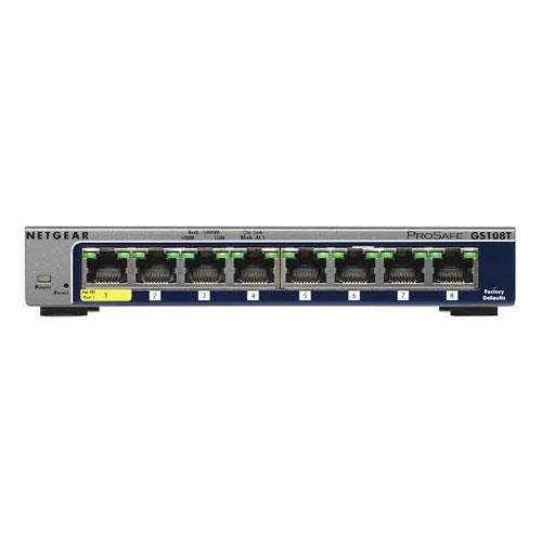 Netgear GS108Tv2 8 Port Gigabit Smart Switch Price in chennai, tamilandu, Hyderabad, telangana