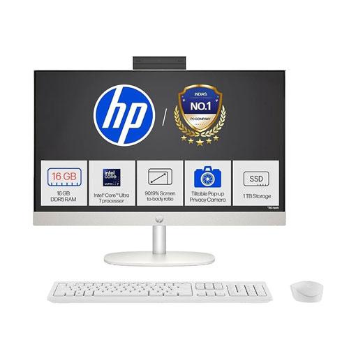 Hp 27 cr1418in Ultra 7 Processor 16GB RAM AIO Desktop Price in chennai, tamilandu, Hyderabad, telangana