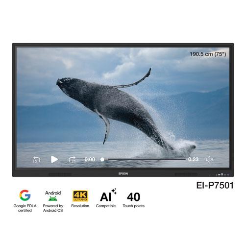 Epson EI P7501 PowerBoardPRO 191cm 4K Interactive Panel price in hyderabad, telangana, nellore, vizag, bangalore
