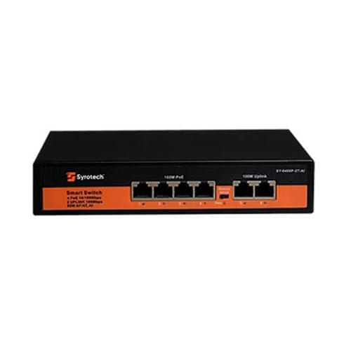 Syrotech SY 0400P 2T AI Unmanaged PoE Switch price in hyderabad, telangana, nellore, vizag, bangalore