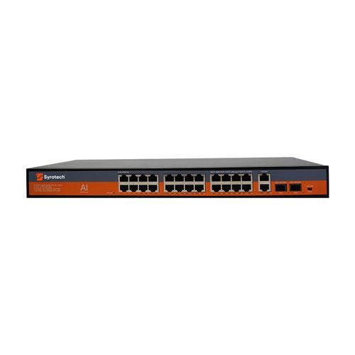Syrotech SY 2400P 2T 2S AI Unmanaged PoE Switch price in hyderabad, telangana, nellore, vizag, bangalore